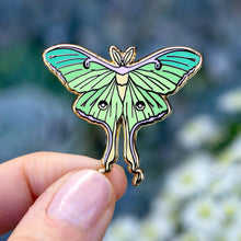 Load image into Gallery viewer, Luna Moth Enamel Pin