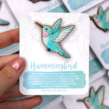 Load image into Gallery viewer, Hummingbird Wood Pin