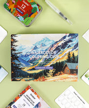 Load image into Gallery viewer, Landscape Watercolor Coloring Club Box