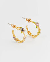 Load image into Gallery viewer, Wildflower Garden Hoop Earrings