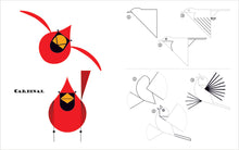 Load image into Gallery viewer, Charley Harper's Sketchbook: How to Draw 28 Birds in Harper's Style