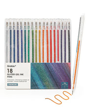 Load image into Gallery viewer, Iridescent Glitter Gel Ink Pen Set of 18