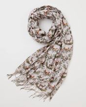 Load image into Gallery viewer, A Night's Tale Woodland Heavyweight Scarf Crystal Grey