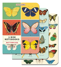 Load image into Gallery viewer, Butterflies Mini Notebook 3-pack