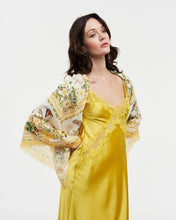 Load image into Gallery viewer, Cybele Yellow Narrative Square Scarf