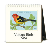 Load image into Gallery viewer, Vintage Birds Desk Calendar