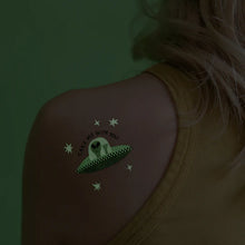 Load image into Gallery viewer, Take Me With You Glow-in-the-Dark Tattoo Pair
