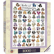 Load image into Gallery viewer, Rocks and Gemstones from Around the World 1000pc Puzzle