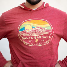 Load image into Gallery viewer, SBMNH Ballast Wave/Palms Hooded Long Sleeve Shirt