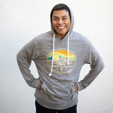 Load image into Gallery viewer, SBMNH Ballast Wave/Palms Hooded Long Sleeve Shirt