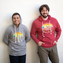 Load image into Gallery viewer, SBMNH Ballast Wave/Palms Hooded Long Sleeve Shirt