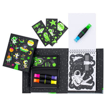 Load image into Gallery viewer, Outer Space Neon Coloring Set