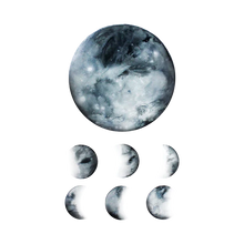 Load image into Gallery viewer, Moon Phases Tattoo Pair

