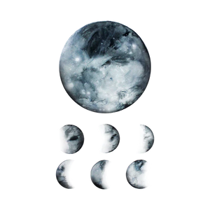 Moon Phases Tattoo Pair