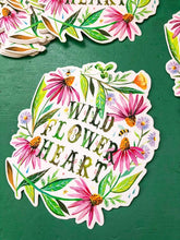 Load image into Gallery viewer, Wildflower Heart Matte Sticker
