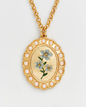 Load image into Gallery viewer, Forget Me Not Cameo Necklace
