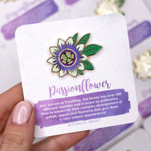 Load image into Gallery viewer, Passionflower Enamel Pin
