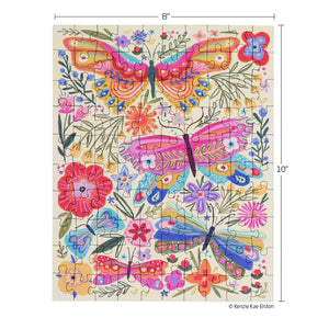 Butterfly Floral 100pc Puzzle