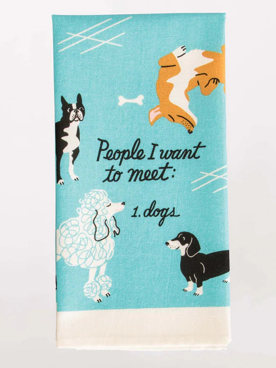 People to Meet: Dogs Dish Towel