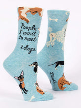 Load image into Gallery viewer, People to Meet: Dogs Crew Socks
