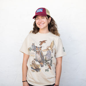 Field Guide to Owls Adult T-Shirt