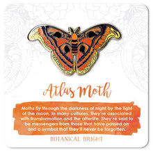 Load image into Gallery viewer, Atlas Moth Enamel Pin
