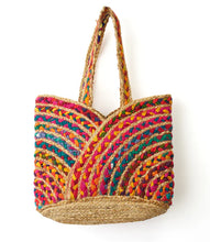 Load image into Gallery viewer, Chindi Handwoven Multicolor Carryall Bag
