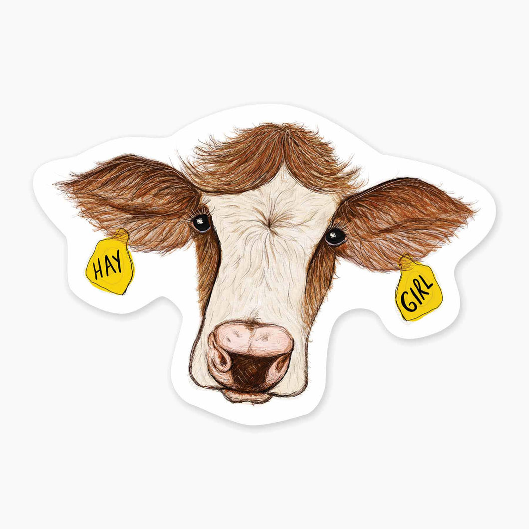 Hay Girl Sticker