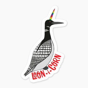 Loon-i-Corn Sticker