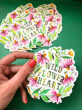 Load image into Gallery viewer, Wildflower Heart Matte Sticker
