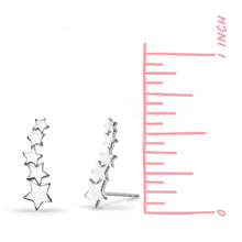 Load image into Gallery viewer, SS Star Constellation Ear Crawler Earrings
