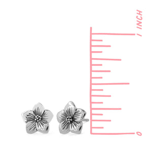 SS Flower Stud Earrings