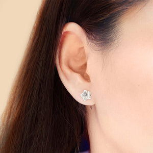 SS Flower Stud Earrings