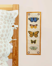 Load image into Gallery viewer, Flutter Friends Butterfly Embroidered Canvas Banner
