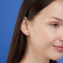 Load image into Gallery viewer, SS Pink Cherry Blossom Stud Earrings
