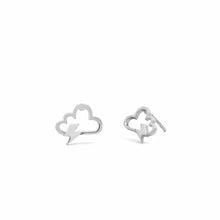 Load image into Gallery viewer, SS Lightning Cloud Stud Earrings
