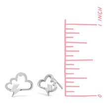 Load image into Gallery viewer, SS Lightning Cloud Stud Earrings
