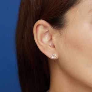 SS Lightning Cloud Stud Earrings