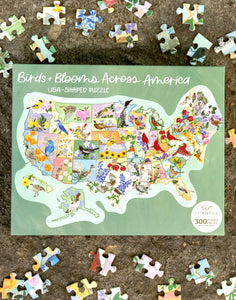 Birds & Blooms Across America 300pc Puzzle