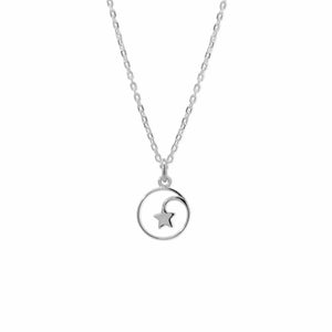 SS Shooting Star Open Circle Necklace