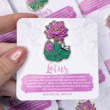 Load image into Gallery viewer, Lotus Enamel Pin
