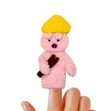 Load image into Gallery viewer, Felted Three Little Pigs &amp; Fox Finger Puppet Pack
