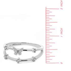 Delicate Duo Monarch Butterfly Ring