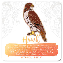 Load image into Gallery viewer, Hawk Bird Enamel Pin
