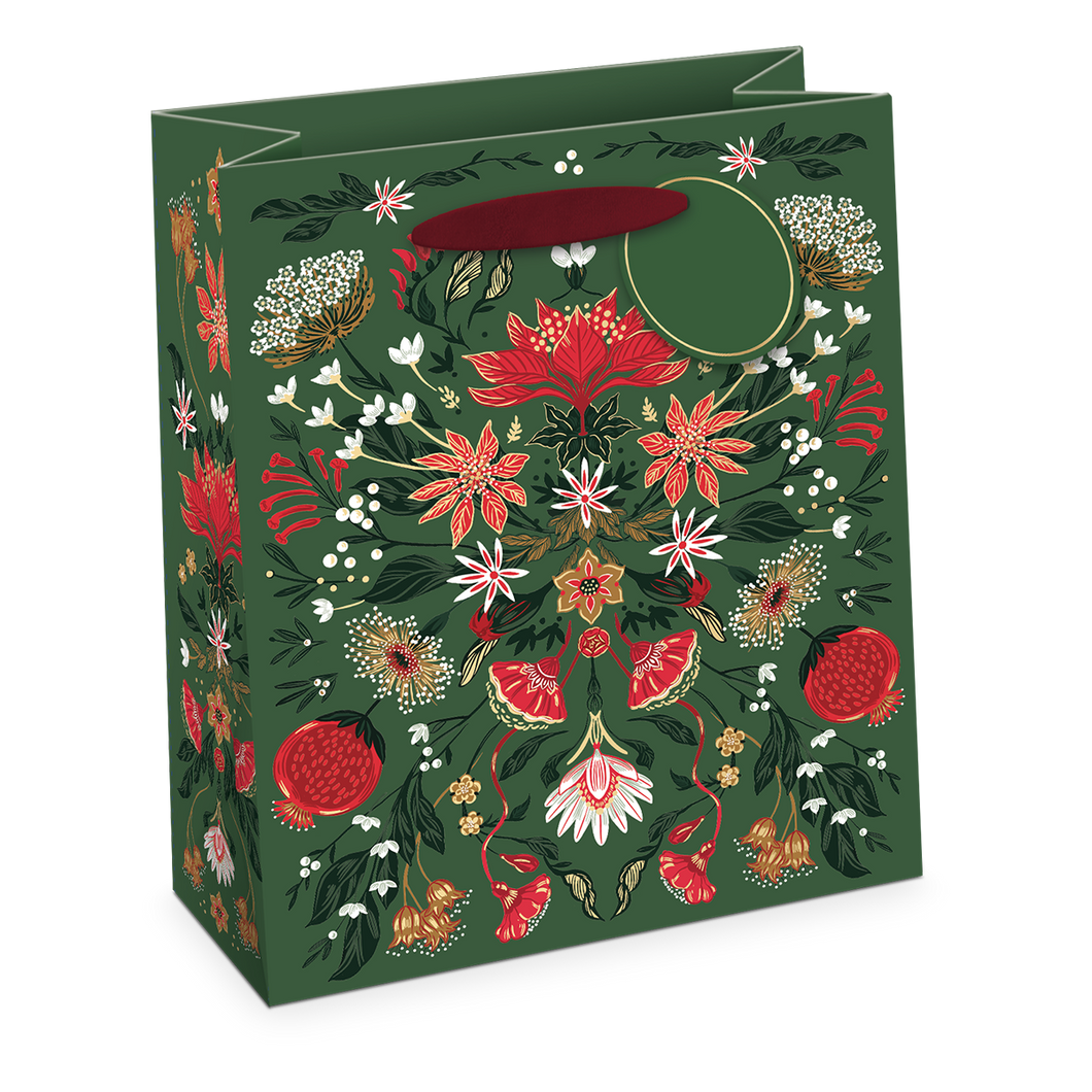 Christmas Garden Medium Giftbag