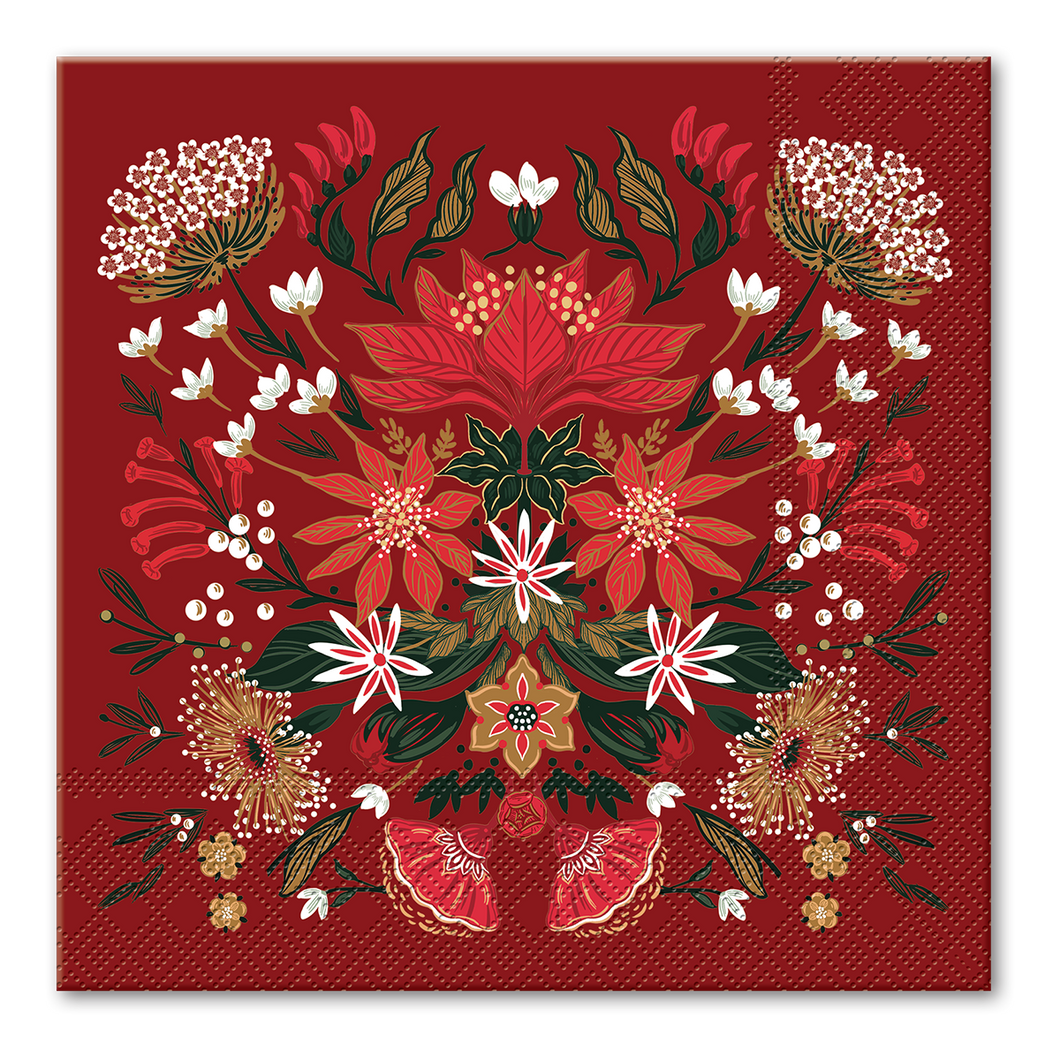 Christmas Garden Luncheon Napkin