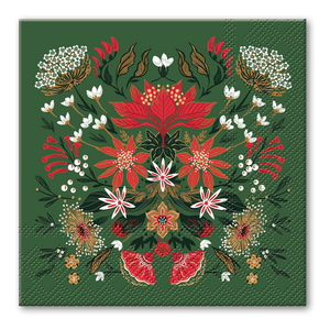 Christmas Garden Beverage Napkins