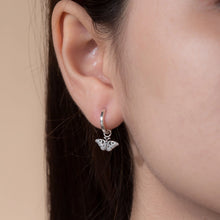 Load image into Gallery viewer, SS Butterfly Hoop Earrings
