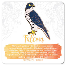 Load image into Gallery viewer, Falcon Bird Enamel Pin
