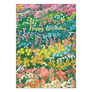 Flower Field Birthday Card